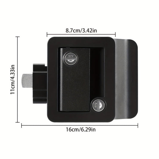 RV Door Lock Replacement – Travel Trailer Entry Door Lock with Deadbolt, Fits 2-3/4" x 3-3/4" Hole, 1-1/4" to 1-1/2" Door Thickness