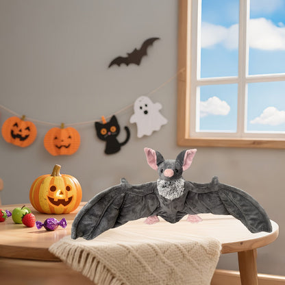 Giant Bat Plush Stuffed Animal 23 Inch Wingspan Grey Spooky Bat Toy with the Listed Color, Size or Set Options for Everyday Use