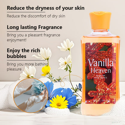 Vanilla Body Lotion Set with Glycerin – Nourishing Moisturizer for Women & Men, Lasting Vanilla Fragrance