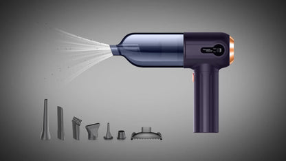 15, 000Pa Cordless Handheld Vacuum Cleaner with Brushless Motor, Clear Dust Cup, Blower and Pump Heads