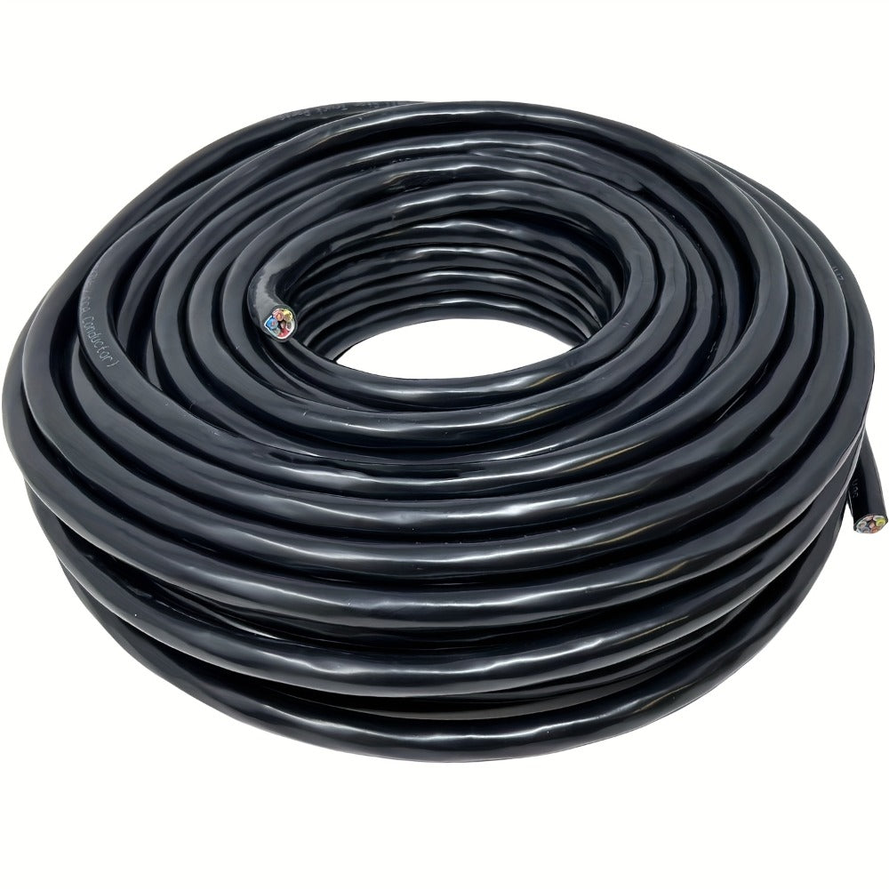 7-Way Trailer Wire 14 Gauge CCA 7 Conductor Color-Coded Heavy Duty Wiring Harness for Trailer RV Camper – 50FT or 100FT