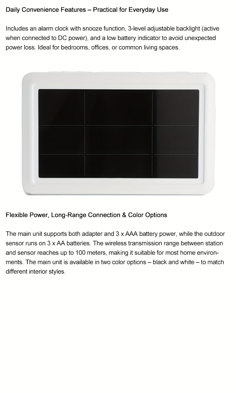 WiFi Weather Station | 7-in-1 Rain Gauge Wind Speed App Forecast
