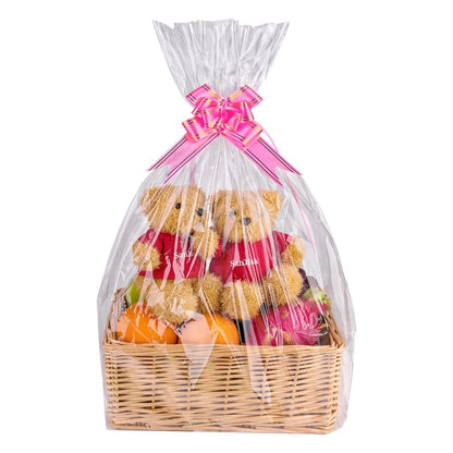 Cellophane Bags 50-Pack Large 18x30 Inch Transparent Gift Basket Wrap Bags – Clear Cellophane Wrapping for Christmas