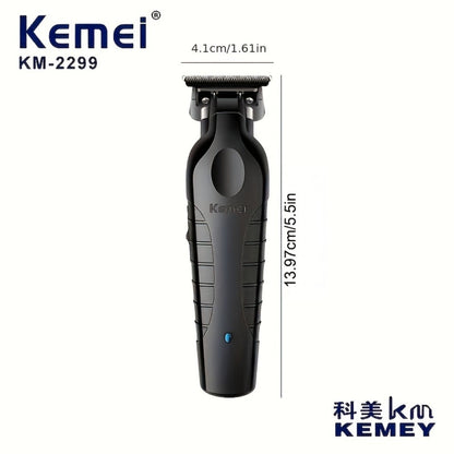 Hair Clipper Kemei KM-2299 Cordless Trimmer with USB Charging, Six Guide Combs and 180-Minute Runtime