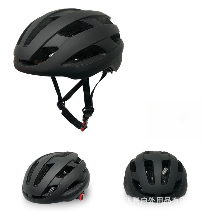 Bike Helmet Breathable with Night Warning Light – Unisex Road & Mountain Cycling Protective Cap | Adjustable Size L (21.26–24”) | Matte