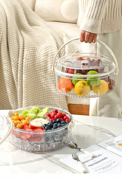 Portable Ice Bucket with Lid Large Insulated Beverage Cooler for Outdoor Party Beer Champagne Fruit
