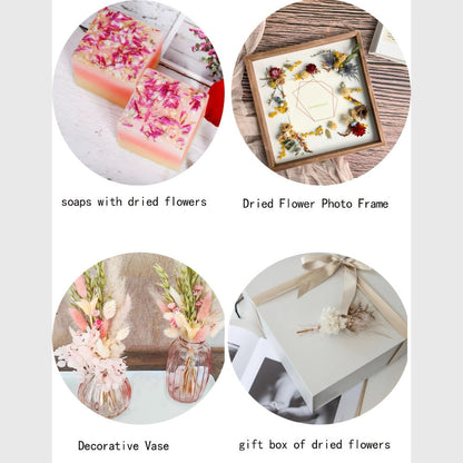 Dried Flower Bouquet with Pampas Grass - Boho Wedding Centerpiece Dried Floral Arrangement for Entryways, Bedrooms and Living Spaces