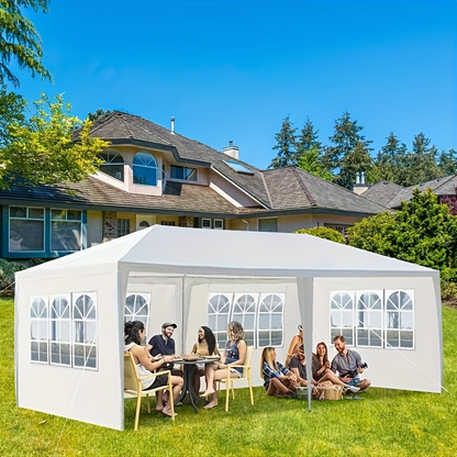 Party Tent 10x20 Outdoor Canopy Gazebo 6 Removable Sidewalls Wedding for Garden, Patio and Yard Use