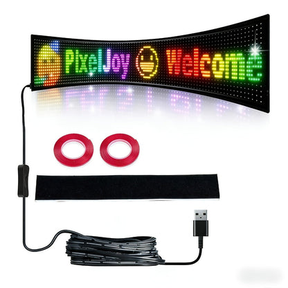 LED Matrix Panel Flexible Programmable Display – Bluetooth APP Control, USB Powered DIY LED Sign Board
