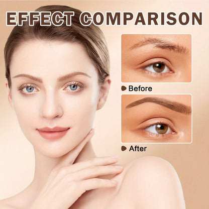Waterproof Eyebrow Stamp Powder Kit Natural Arched Brow Shaping Long-Lasting Makeup for Women – Beginner Friendly Works on Dry & Oily Skin