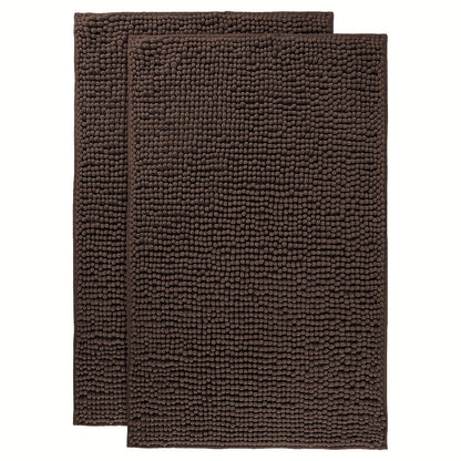 Chenille Bath Rug Extra Thick Bathroom Mat, Multiple Sizes & Colors for Entryways, Bedrooms and Living Spaces