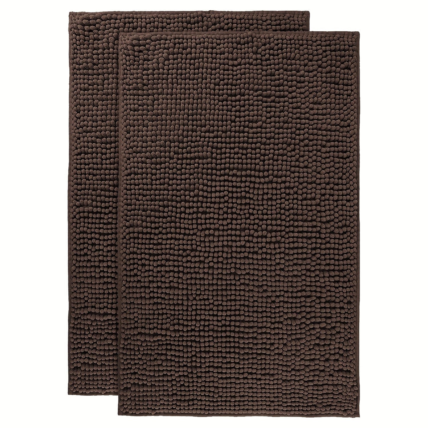 Chenille Bath Rug Extra Thick Bathroom Mat, Multiple Sizes & Colors for Entryways, Bedrooms and Living Spaces