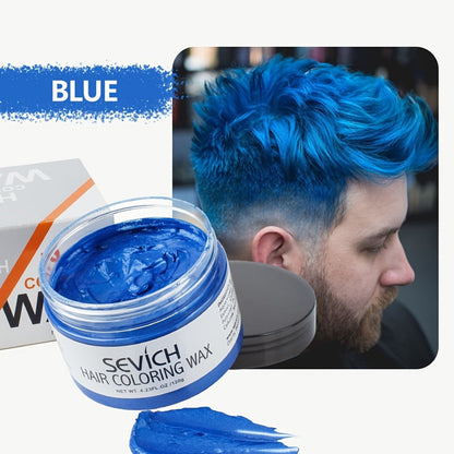 Hair Color Wax 13 Shades 120g, Temporary Hair Dye for Men & Women, Easy Apply & Wash Out, Party, Festival