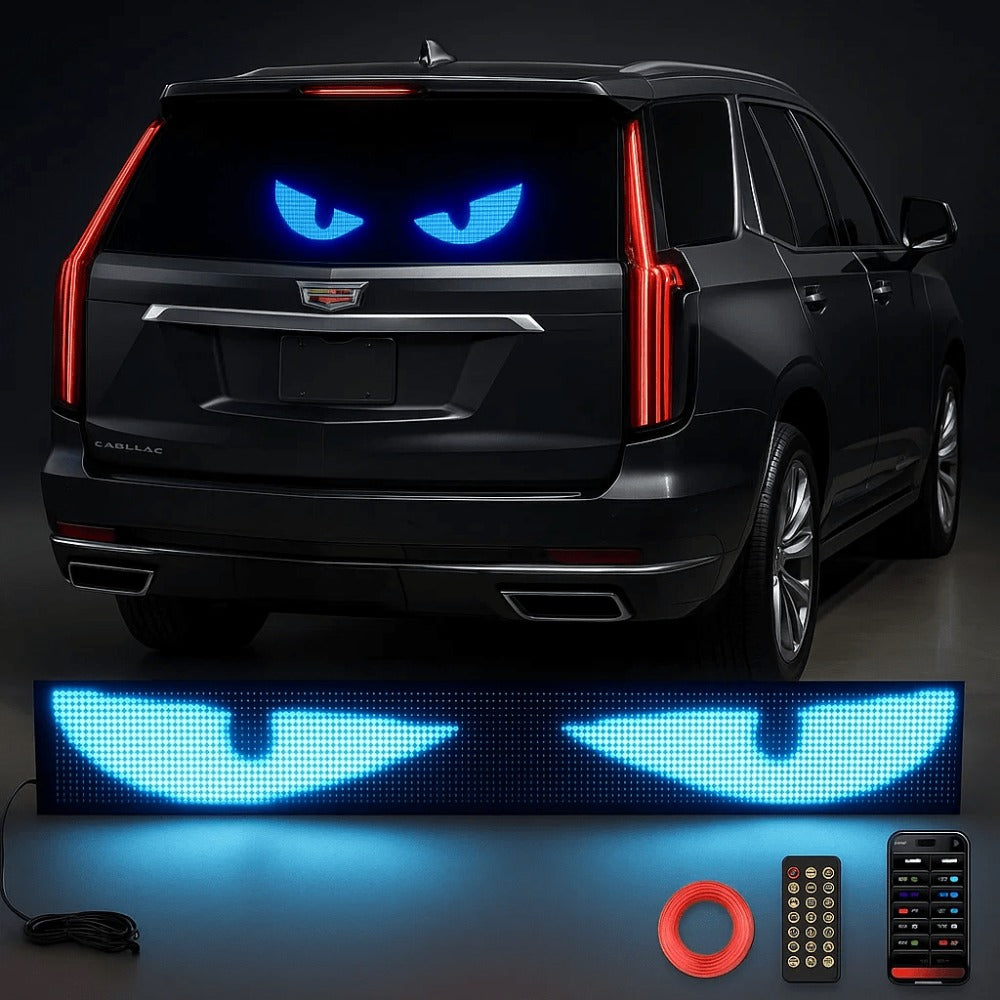 Programmable LED Scrolling Sign APP Custom Text & Animations - USB & Car Charger Powered Smart for an Everyday Personal Care Routine