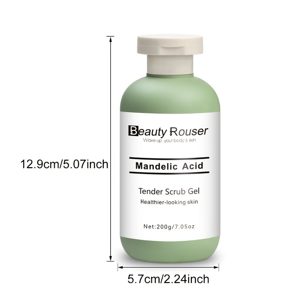 Exfoliating Body Scrub Gel with Aloe Vera, Rose & Chamomile Extract, Deep Cleansing Physical Scrub for Face & Body