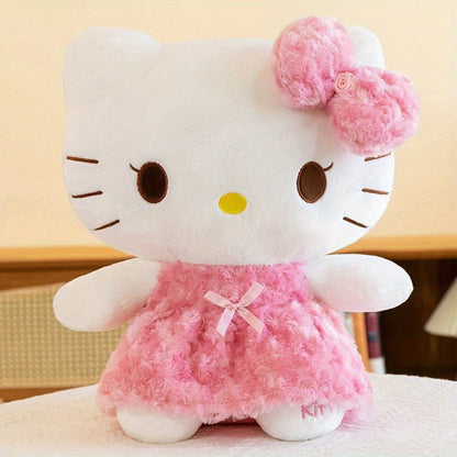 Plush Toy Hello Kitty or My Melody Rose-Pink 14-Inch Character Doll for Kawaii Display and Gifting
