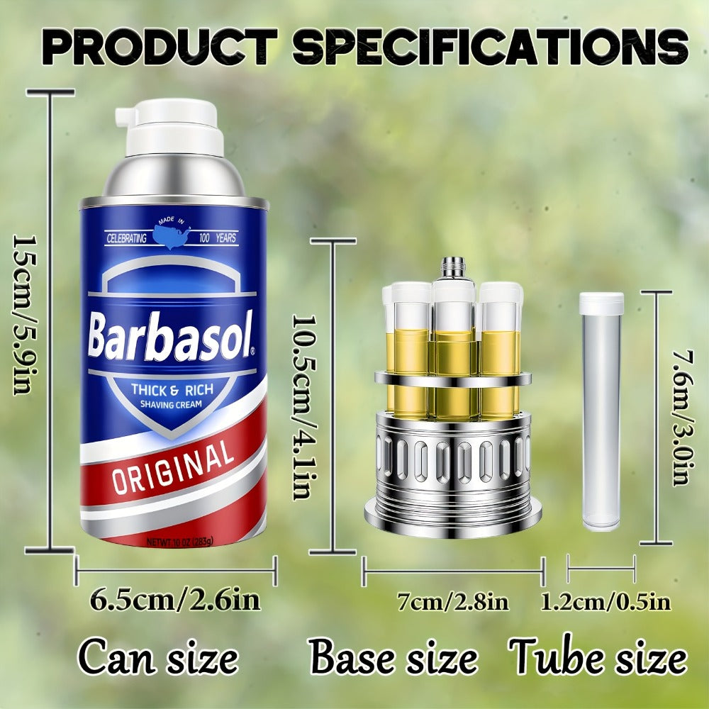 Dinosaur DNA Cryo Canister with Pop-Up Test Tube Rack - 10 DNA Sample Tubes, Movie Prop Replica
