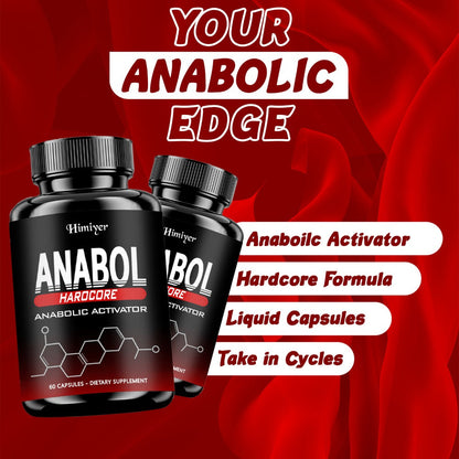 Anabol Hardcore Anabolic Activator for Men, Advanced Energy, Strength & Performance Formula with 6-Keto-Diosgenin & Hecogenin