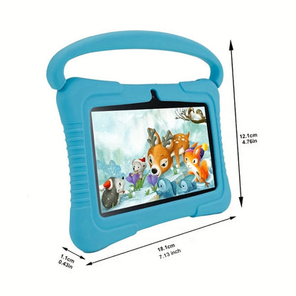 Kids Tablet 7 Inch with Android, 2GB RAM, 16GB Built-In Storage, Dual Cameras and Silicone Case