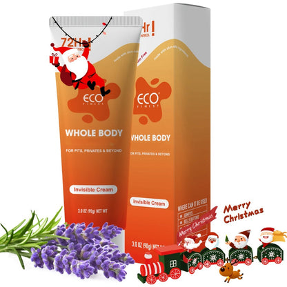 Natural Deodorant Cream 72-Hour Odor Protection – Aluminum-Free Body Deodorant with Lavender & Orange Scent | Long-Lasting Skin-Safe Formula