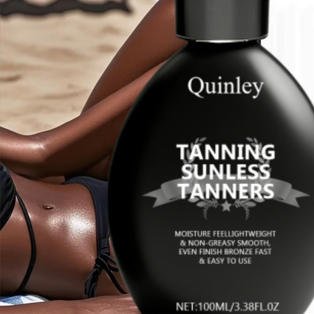 Sunless Self Tanner Lotion 3.38oz – Instant Deep Bronze Glow, Lightweight Non-Greasy Hydrating Self-Tanning Body Lotion