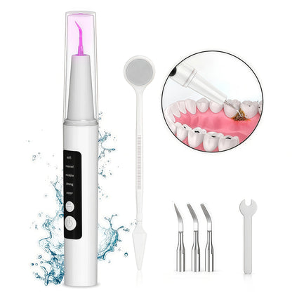 Electric Toothbrush Kit with LED Light & 5-Mode Adjustment, 3 Brush Head Accessories, Deep Cleaning Oral Care Set for Home Use