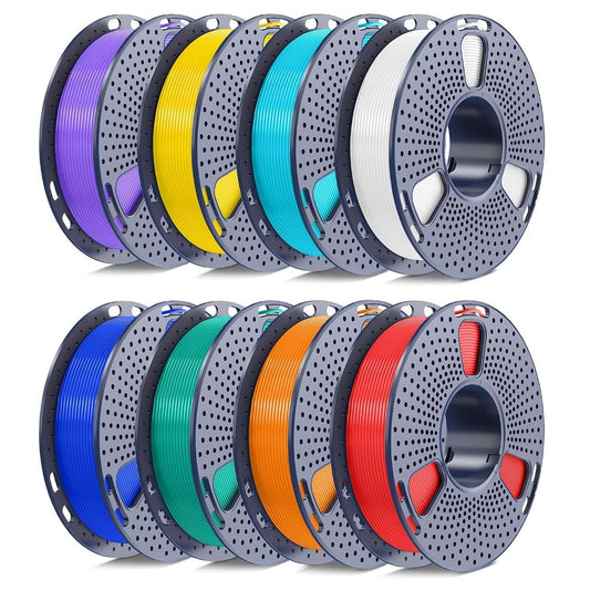 3D Printer Filament SUNLU 1.75mm Eight-Roll 2kg Bundle with PLA, High-Speed PLA, PETG or High-Speed PETG Options