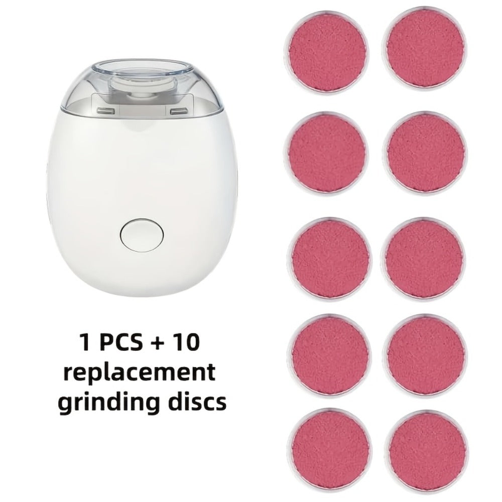 Electric Nail Clipper 2-in-1 Rechargeable USB Nail Trimmer Grinder Polisher Multifunctional Nail Care Tool