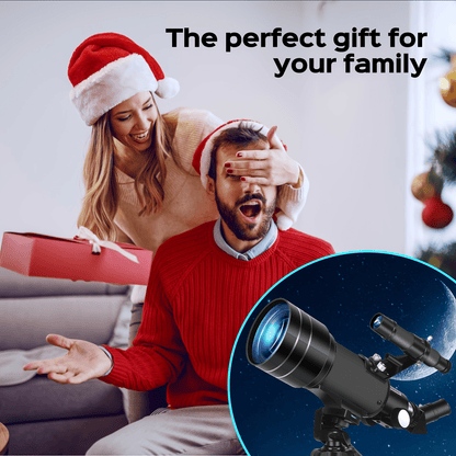 70 mm Refractor Telescope Kit with Five Color Labels, Tripod, Phone Holder and Two Eyepieces