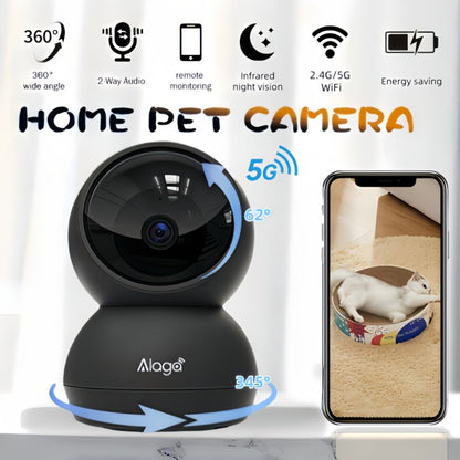 Indoor Security Camera 4MP Dual-Band WiFi Model with 360° Rotation, Night Vision and Two-Way Audio