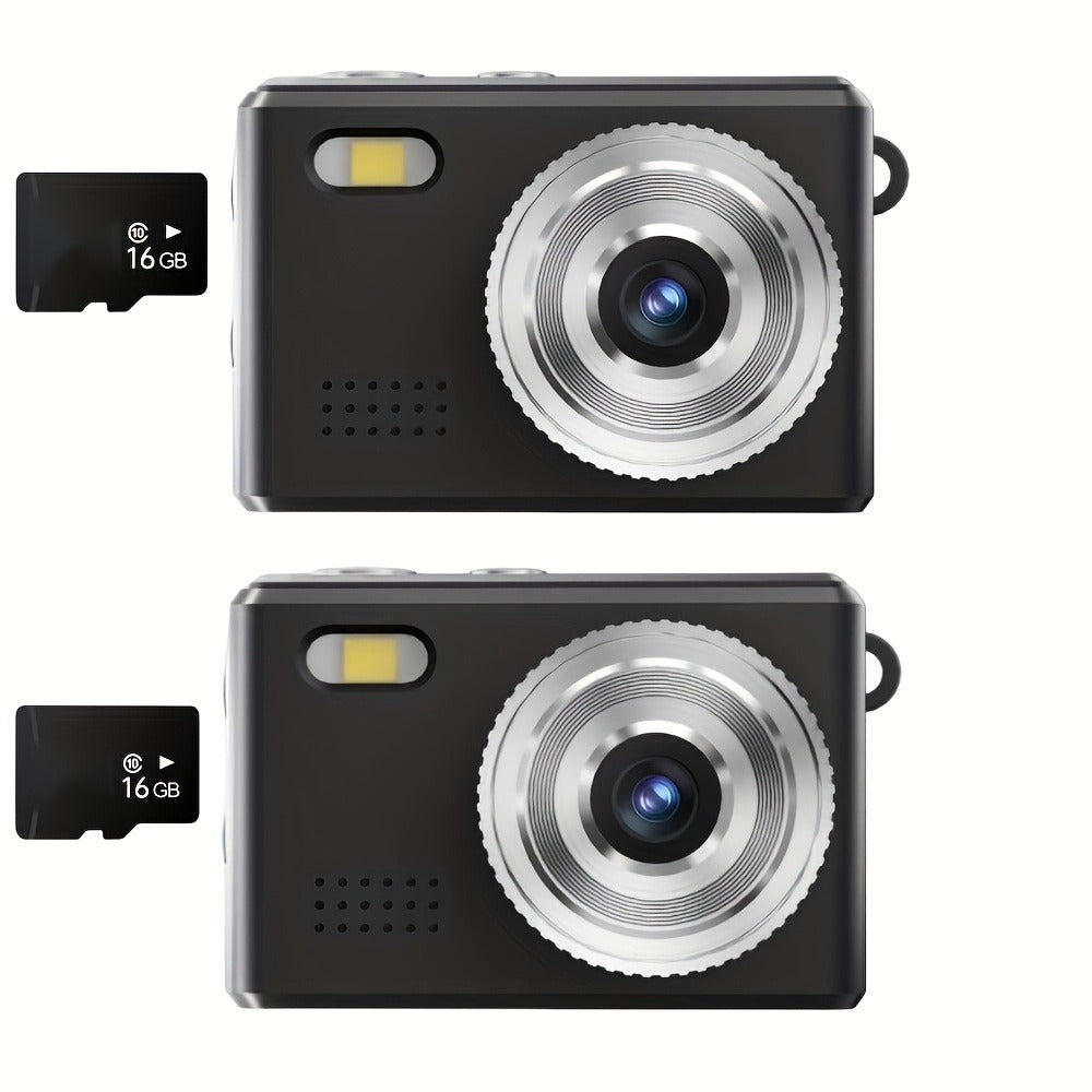 Keychain Mini Digital Camera 16X Zoom Autofocus & Shock-Proof, 2.8-Inch Screen Point-and-Shoot Cam for Travel & Vlog