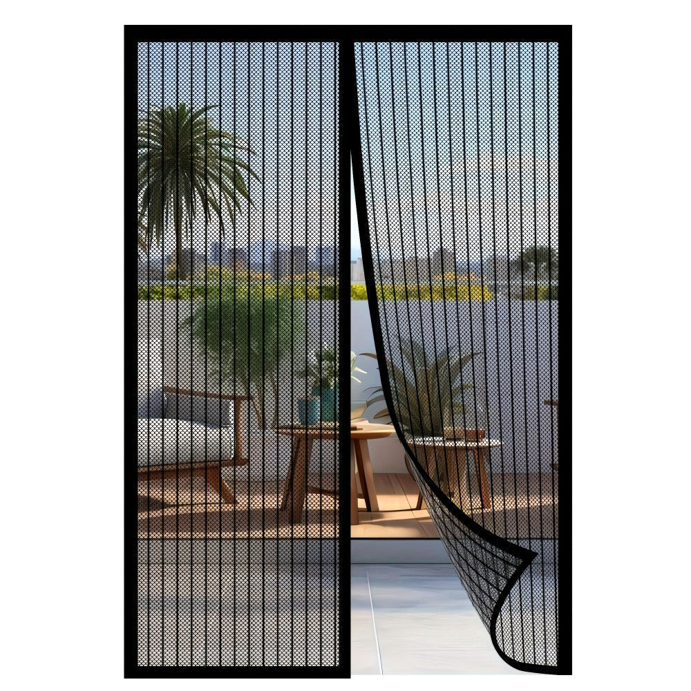 Magnetic Screen Door for Doorways – Heavy Duty Self-Sealing Mesh Door Screen with Magnetic Closure, Hands-Free, Pet & Kid Friendly