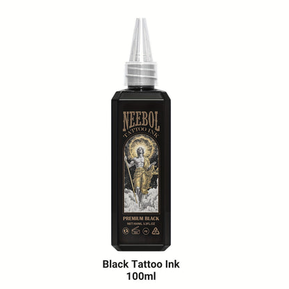 Tattoo Ink Neebol Black 3.38oz 100ml Single Bottle with Black Ink Configuration with Item-Specific Color, Capacity and Bottle Choices