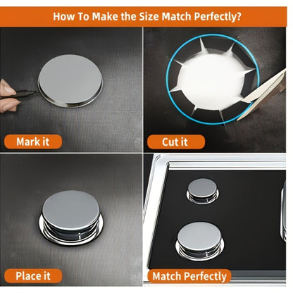 Gas Stove Burner Cover Mat Non-Stick Reusable Stove Top Protector for LG 30-Inch Gas Stove, Oil-Resistant High-Temp Safe