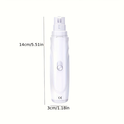 Dog Nail Grinder Electric 2-Speed – Professional Pet Nail Trimmer with High-Speed Motor, Lightweight Quiet Nail Clipper for Puppies & Dogs