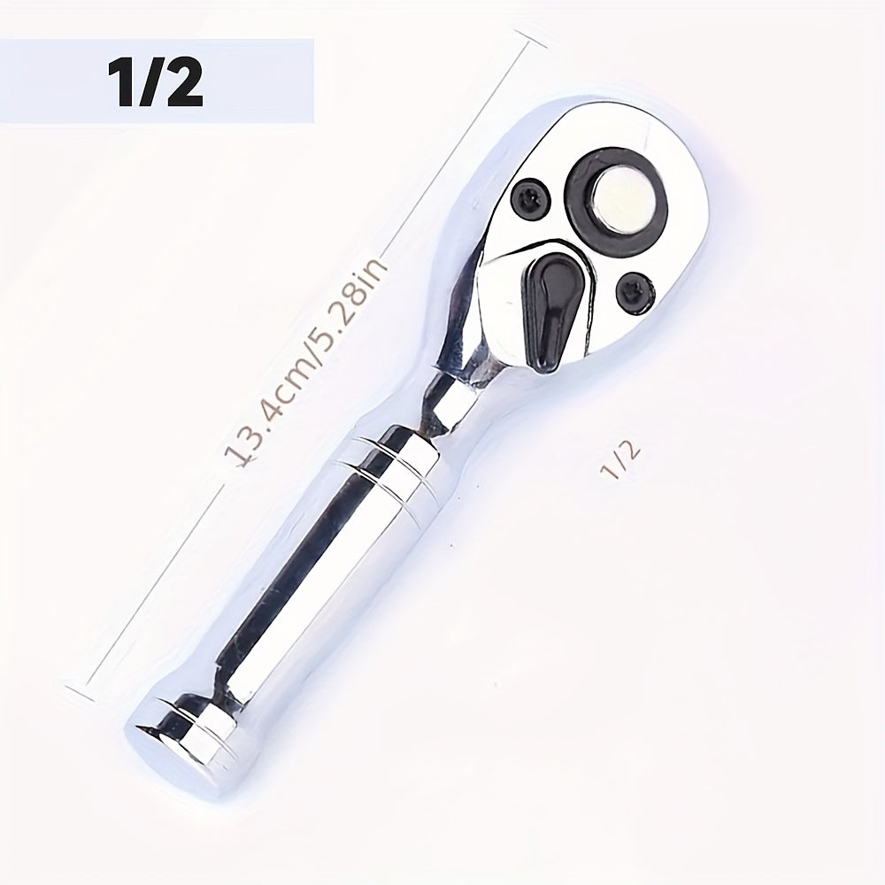 Short-Handle 72-Tooth Ratchet Wrenches in 1/4-, 3/8- or 1/2-Inch Drive with Three Pictured Lengths