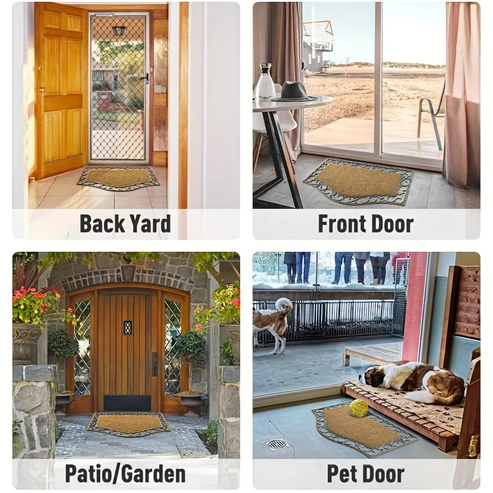 Door Mat | PVC Hollow Anti-Slip Mud Scraper Outdoor Entrance Holiday