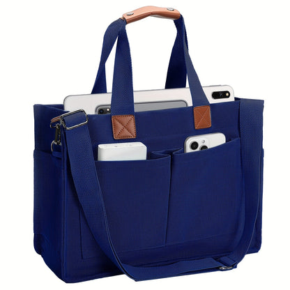 Large Utility Tote Bag for Women with Multiple Pockets, Adjustable Strap and Small or Large Sizes