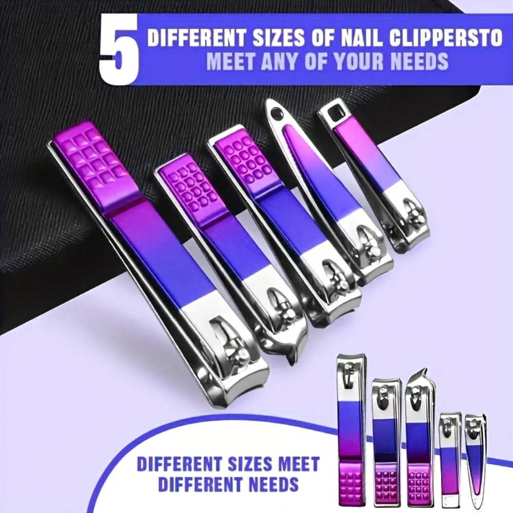 Manicure Set 9 18 30 60pcs Professional Nail Clipper Pedicure Kit Portable Travel Grooming Tools – Cuticle Trimmer Nail File Nail Care Gift