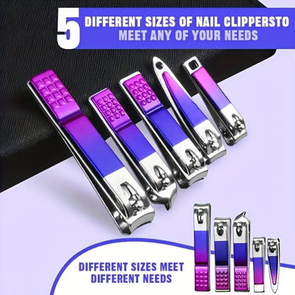 Manicure Set 9 18 30 60pcs Professional Nail Clipper Pedicure Kit Portable Travel Grooming Tools – Cuticle Trimmer Nail File Nail Care Gift