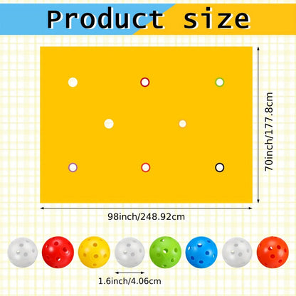 Team Building Tarp Game 98 x 70 Inch with 8 Balls with the Listed Color, Size or Set Options for Everyday Use