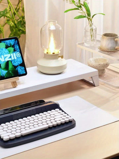 Retro Wireless Keyboard AJAZZ AF84 2.4G Dual-Mode, 84 Keys, Type-C Charging, Built-In Phone Stand