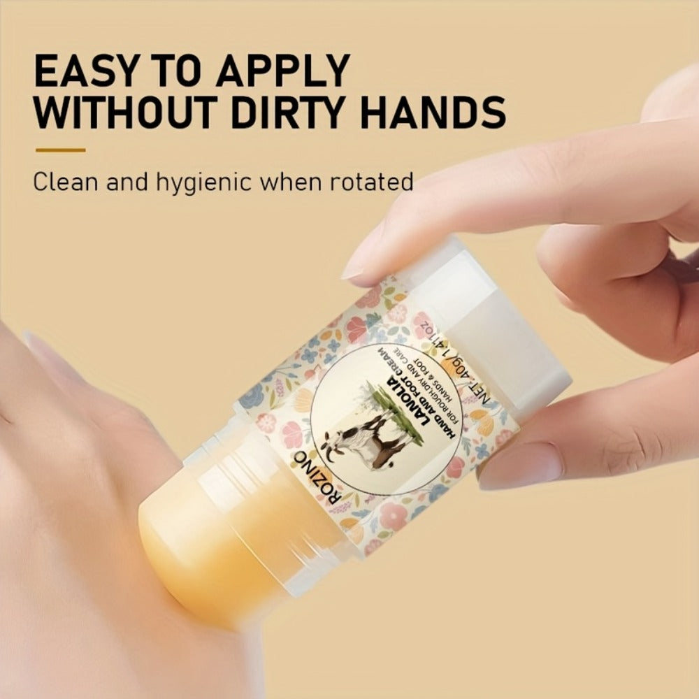 Cracked Heel Cream Stick 3-Pack, Portable 40g Foot & Hand Moisturizer with Vitamin E & Aloe Vera, Hydration