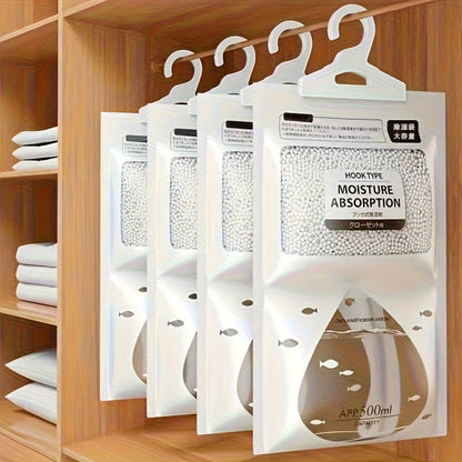 Moisture Absorber Bags 20 Pack Hanging Dehumidifier Bags 90-Day Power-Free Reusable Damp for Entryways, Bedrooms and Living Spaces