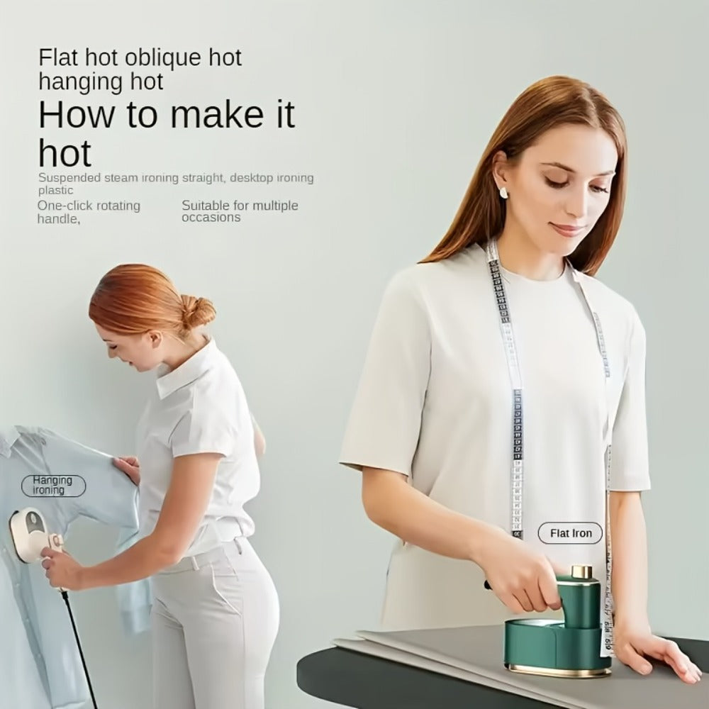 Handheld Clothes Steamer Mini Portable Folding Garment Steamer 180 Degree Rotating for Entryways, Bedrooms and Living Spaces