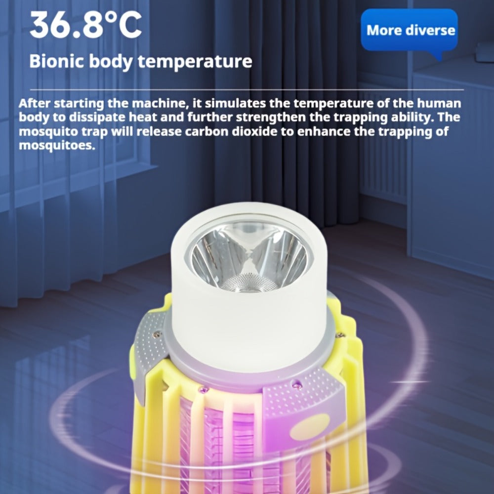 Mosquito Repellent 3-in-1 USB Rechargeable Portable LED Lantern, Indoor Outdoor Bug Repeller Camp Light with SOS Emergency Mode for Home