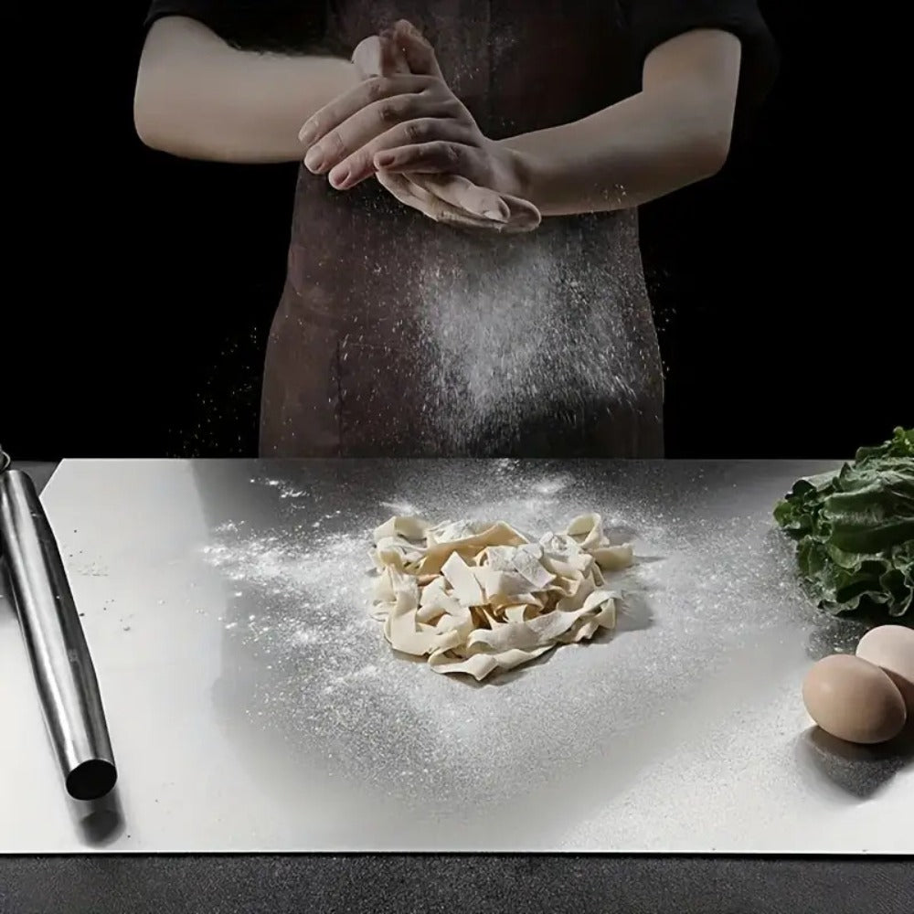 Chopping Board, Stainless Steel Cutting Board Extra Large, Heavy Duty Kitchen Chopping Board for Meat Vegetables Dough