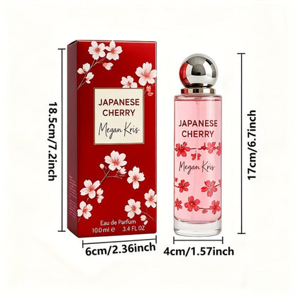 100ml/3.38oz Women's Perfume Spray for Hair & 1Body - Cherry Blossom Eau de Toilette, Floral Scent with Fragrance