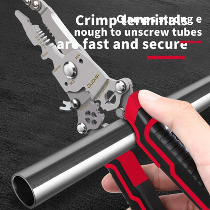 Folding Wire Stripper Multifunctional Pliers Crimping Cutter Tool for Electrician Cable DIY for Entryways, Bedrooms and Living Spaces