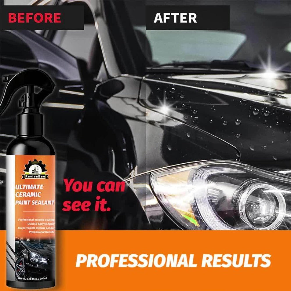 Nano Ceramic Paint Sealant 200ml – Car Ceramic Coating, Paint Restorer & Polish for Long-Lasting Gloss and Paint Protection